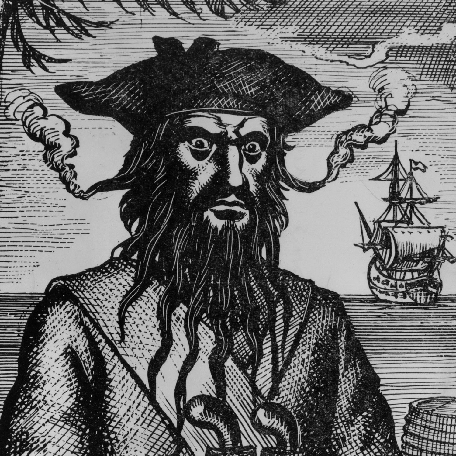 an illustration of captain blackbeard